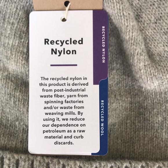 Brand New Patagonia Men's Brodeo Beanie Logo Drifter Grey Recycled Wool & Nylon - Picture 10 of 16